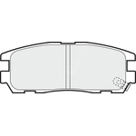 Apec Blue Brake Pads - Rear (PD3459) 