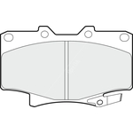 Apec Blue Brake Pads - Front (PD3461) Fits Toyota Landcruiser