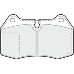 Apec Blue Brake Pads - Front or Rear (PD3464) Fits Maserati Ghibli