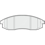 Apec Blue Brake Pads - Front (PD3485) Fits Mitsubishi L200