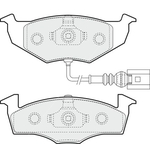 Apec Blue Brake Pads - Front (PD3488) 