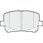 Apec Blue Brake Pads - Front (PD3490) Fits Toyota
