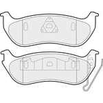 Apec Blue Brake Pads - Rear (PD3491) Fits Jeep Cherokee