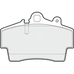 Apec Blue Brake Pads - Front (PD3493) Fits Porsche