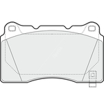 Apec Blue Brake Pads - Front or Rear (PD3496) Fits Ford