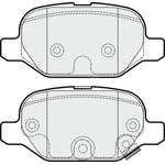 Apec Blue Brake Pads - Rear (PD3516) Fits Fiat Panda