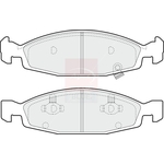 Apec Blue Brake Pads (PD3523) Fits: Jeep Front
