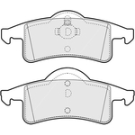 Apec Blue Brake Pads - Rear (PD3531) Fits Jeep Cherokee