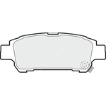 Apec Blue Brake Pads - Rear (PD3545) Fits Toyota