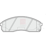 Apec Blue Brake Pads (PD3546) Front