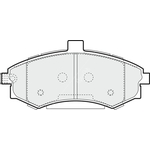 Apec Blue Brake Pads - Front (PD3567) Fits Hyundai