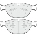 Apec Blue Brake Pads - Front (PD3575) 