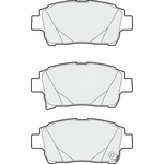 Apec Blue Brake Pads - Front (PD3582) Fits Toyota