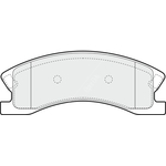 Apec Blue Brake Pads - Front (PD3584) Fits Jeep Cherokee