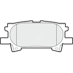 Apec Blue Brake Pads - Rear (PD3594) 