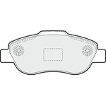 Apec Blue Brake Pads - Front (PD3610) Fits Fiat Panda