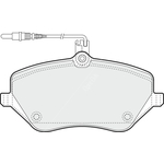 Apec Blue Brake Pads - Front (PD3612) 