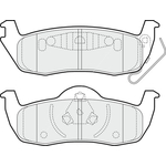 Apec Blue Brake Pads - Rear (PD3613) Fits Jeep