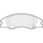 Apec Blue Brake Pads - Front (PD3619) Fits Kia Cerato