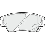 Apec Blue Brake Pads - Front (PD3621) Fits Hyundai Amica