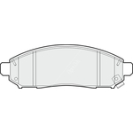 Apec Blue Brake Pads - Front (PD3623) Fits Nissan