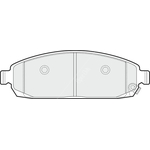 Apec Blue Brake Pads - Front (PD3627) Fits Jeep