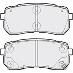 Apec Blue Brake Pads - Rear (PD3669) Fits Kia Sorento