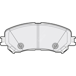 Apec Blue Brake Pads - Front (PD3674) Fits Renault