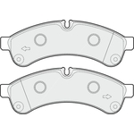 Apec Blue Brake Pads - Rear (PD3681) Fits Iveco Daily