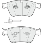 Apec Blue Brake Pads - Front (PD3686) Fits Bentley