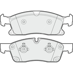 Apec Blue Brake Pads - Front (PD3704) Fits Mercedes-Benz