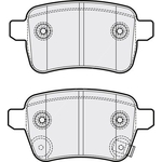 Apec Blue Brake Pads - Rear (PD3712) Fits Vauxhall
