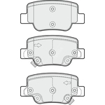 Apec Blue Brake Pads - Rear (PD3714) Fits Toyota Verso