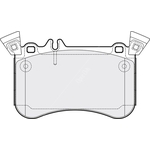 Apec Blue Brake Pads - Front (PD3718) Fits Mercedes-Benz