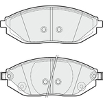Apec Blue Brake Pads - Front (PD3721) Fits Chevrolet Spark