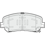 Apec Blue Brake Pads - Front (PD3728) Fits Mazda CX5