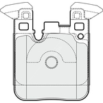 Apec Blue Brake Pads - Rear (PD3736) Fits BMW