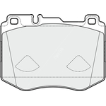 Apec Blue Brake Pads - Front (PD3760) Fits Mercedes