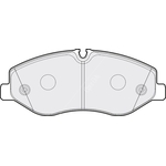 Apec Blue Brake Pads - Front (PD3764) Fits Mercedes-Benz