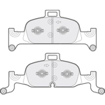 Apec Blue Brake Pads - Front (PD3785) Fits Audi