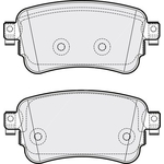 Apec Blue Brake Pads - Rear (PD3796) 