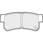 Apec Blue Brake Pads - Rear (PD3812) Fits Hyundai