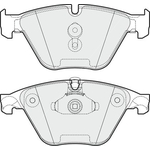 Apec Blue Brake Pads - Front (PD3814) Fits BMW 5 Series