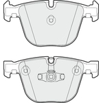 Apec Blue Brake Pads - Rear (PD3817) Fits BMW