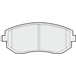 Apec Blue Brake Pads - Front (PD3818) Fits Subaru