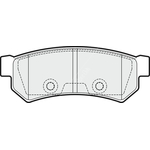 Apec Blue Brake Pads - Rear (PD3822) 