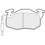 Apec Blue Brake Pads - Front (PD3834) Fits Peugeot 106