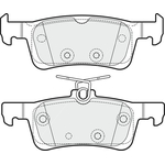 Apec Blue Brake Pads - Rear (PD3835) Fits Peugeot 308