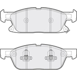 Apec Blue Brake Pads - Front (PD3838) Fits Ford
