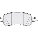 Apec Blue Brake Pads - Front (PD3851) Fits Nissan Leaf